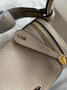 Hermes Lindy Mini Bag Gray Togo Leather Gold Hardware H8612 - Default Title - View 6