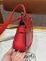 Hermes Jypsiere mini bag Red Swift Leather Gold H25606 - Default Title - View 4