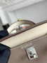 Hermes Kelly Bag 19 Dark Gray Epsom Leather Silver H82315 - Default Title - View 7