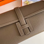 Hermes Jige 29 Wallet Clutch In Epsom Leather Gray - Default Title - View 6