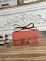 Hermès Constance bag in Light Pink Epsom leather H382697 - Gold - View 2