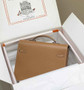 Hermès Kelly Messenger Bag Togo leather Silver hardware 34cm Light Brown - Default Title - View 4