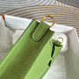 Hermes Evelyne III 17 Green Togo Leather Bag Gold H5600 - Default Title - View 4