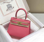 Hermes Kelly Mini II Bag 20 Pink Epsom with Gold Hardware - Default Title - View 5