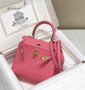 Hermes Kelly Mini II Bag 20 Pink Epsom with Gold Hardware - Default Title - View 1