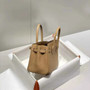 Hermès Birkin Mini Bag 20cm apricot leather with shoulder strap - Default Title - View 4