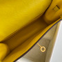 Hermès Kelly Danse II lemon yellow Evercolor leather with gold - Default Title - View 9