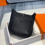 Hermès Evelyne III 29 Taurillon Clemence Shoulder Bag Black Silver - Default Title - View 4