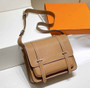 Hermès Steven Messenger Bag Togo leather Silver hardware 34cm Light Brown - Default Title - View 2
