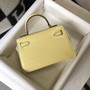 Hermes Kelly Mini II Bag 19 Lemon Yellow Crocodile Leather with Gold Hardware - Default Title - View 3