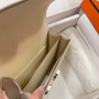 Hermes Constance Bag 19 Beige Epsom Leather Silver H083913 - Default Title - View 5