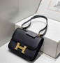 Hermes Constance 23 Box Epsom Leather Black Gold H082801 - Default Title - View 5