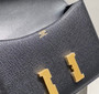 Hermes Constance 23 Box Epsom Leather Black Gold H082801 - Default Title - View 7
