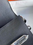 Hermès Mini Roulis Bag Black Evercolor Silver Hardware H50317 - Default Title - View 6
