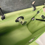 Hermès Herbag Zip 31 hobnailed bag h085131 black light green - Default Title - View 8