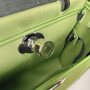 Hermès Herbag Zip 31 hobnailed bag h085131 black light green - Default Title - View 7