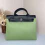 Hermès Herbag Zip 31 hobnailed bag h085131 black light green - Default Title - View 1