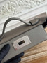 Hermès 24/24 Mini Bag Gray Evercolor Swift Leather Silver - Default Title - View 7