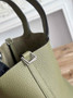 Hermès Picotin Lock 18 pocket bag Togo Leather Army Green H9352001 - silver - View 4