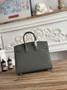 Hermès Birkin 25 Bag Dark Gray Epsom Leather H625652 - gold - View 10