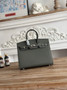 Hermès Birkin 25 Bag Dark Gray Epsom Leather H625652 - gold - View 8
