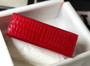 Hermes Kelly Mini II Bag 22 Red Crocodile Leather Gold half Handmade - Default Title - View 5