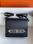 Hermès Mini Roulis Bag Black Evercolor Gold Hardware H50316 - Default Title - View 1