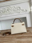 Hermes Kelly Bag 19 Beige Epsom Leather Silver H82319 - Default Title - View 2