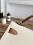 Hermes Kelly Bag 19 Beige Epsom Leather Silver H82319 - Default Title - View 5