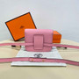 Hermes Constance Slim Wallet Pink Epsom Leather Gold H082090 - Default Title - View 3