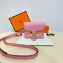 Hermes Constance Slim Wallet Pink Epsom Leather Gold H082090 - Default Title - View 1