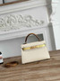 Hermes Kelly Bag 19 Beige Tan Epsom Leather Gold H82301 - Default Title - View 1