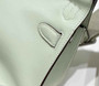 Hermes Jypsiere mini bag Light Green Swift Leather Silver H25632 - Default Title - View 4