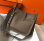 Hermès Evelyne III 29 Taurillon Clemence Shoulder Bag Dark Gray Silver - Default Title - View 2