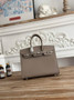 Hermès Birkin 25 Bag Dark Gray Epsom Leather H625649 - gold - View 8