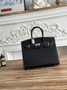 Hermès Birkin 25 Bag Black Epsom Leather - gold - View 7