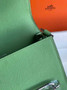 Hermès Mini Roulis Bag Light Green Evercolor Silver Hardware H50303 - Default Title - View 6