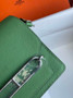 Hermès Mini Roulis Bag Light Green Evercolor Silver Hardware H50303 - Default Title - View 4
