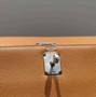 Hermes Kelly Bag Brown Epsom Leather Silver Hardware - Default Title - View 5