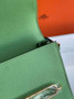 Hermès Mini Roulis Bag Light Green Evercolor Gold Hardware H50302 - Default Title - View 7