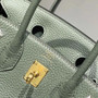 Hermès Birkin Mini Bag 20cm green togo leather with shoulder strap - Default Title - View 5
