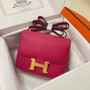 Hermes Constance Bag 19 Plum Epsom Leather Gold H0839318 - Default Title - View 1