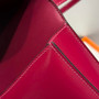 Hermes Constance Box Leather bag 24cm Red Silver H082682 - Default Title - View 8