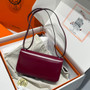 Hermes Constance Box Leather bag 24cm Red Silver H082682 - Default Title - View 2