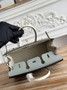 Hermès Birkin 25 Bag Blue Epsom Leather - gold - View 6