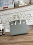 Hermès Birkin 25 Bag Blue Epsom Leather - gold - View 9