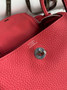 Hermes Lindy Mini Bag Pink Togo Leather Pink Hardware H8643 - Default Title - View 8