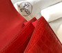 Hermes Constance Bag Red Crocodile Leather Gold H2807 - 18cm - View 8
