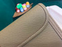 Hermes Jige 29cm Wallet Clutch In Epsom Leather Gray - Default Title - View 5