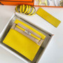 Hermès Kelly Danse II lemon yellow Evercolor leather with silver - Default Title - View 4